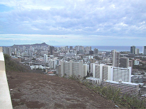 Blick über Waikiki Foto 
