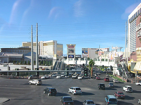 Las Vegas aus dem Auto Fotos